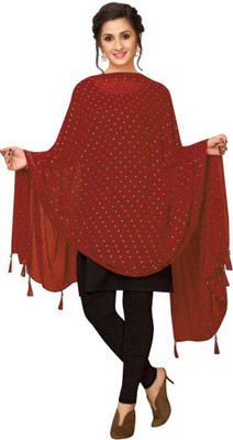 Sekmany Chiffon Polka Print Women Dupatta