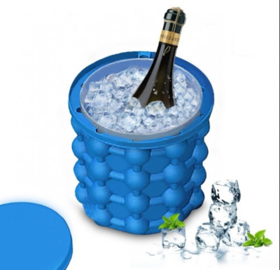 Ajd 0.4 L Silicone AJD656682 Ice Bucket(Blue)