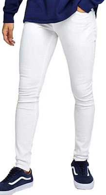 Pasad genuine Slim Men White Jeans