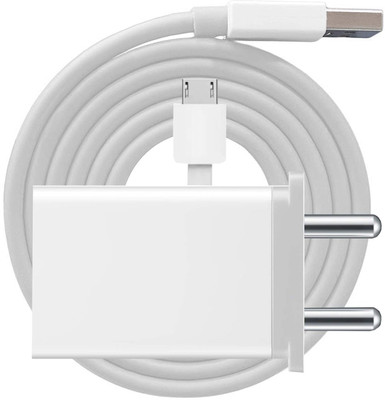 Prifakt 10 W 2.4 A Wall Charger for Mobile with Detachable Cable(White, Cable Included)