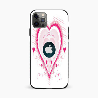 qth Apple iPhone 12 Pro Mobile Skin(Pink, White)