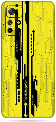 WeCre8 Skin's Redmi Note 11T 5g, Cyberpunk Yellow Mobile Skin(Multicolor)
