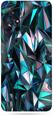 WeCre8 Skin's Redmi Note 11T 5g, Polygon Blue Mobile Skin(Multicolor)