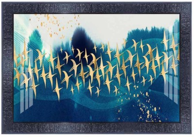pnf Landscape hand painting scenery art Wood Frames with Acrylic Sheet (Glass)27544 Digital Reprint 10.75 inch x 13.75 inch Painting(With Frame)