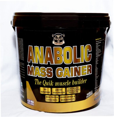 King Series Anabolic Mass Gainer For Fast Muscle Gain Inspired By USA (Vanilla 10Lbs) Weight Gainers/Mass Gainers(4.5 kg, Vanilla)