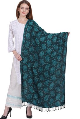 AXOLOTL Floral Print Viscose Women Stole