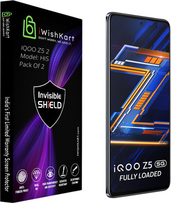 iWishKart Edge To Edge Screen Guard for IQOO Z5 5G(Pack of 2)