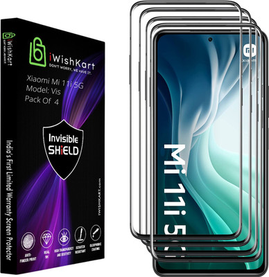 iWishKart Edge To Edge Screen Guard for MI 11i, Xiaomi MI 11i, Xiaomi MI 11i 5G(Pack of 4)