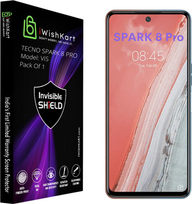 iWishKart Edge To Edge Screen Guard for Tecno Spark 8 Pro(Pack of 1)