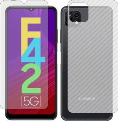 PONDRIK Front and Back Screen Guard for Samsung Galaxy F42 5G(Pack of 2)