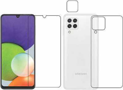 PONDRIK Front and Back Screen Guard for Samsung Galaxy F22(Pack of 3)