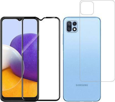 PONDRIK Front and Back Screen Guard for Samsung Galaxy F42 5G(Pack of 2)