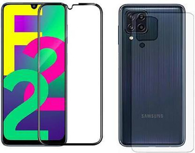 PONDRIK Front and Back Screen Guard for Samsung Galaxy F22(Pack of 2)
