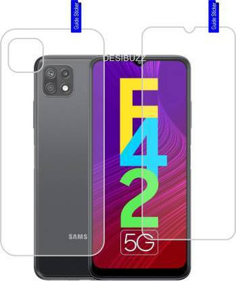 PONDRIK Front and Back Screen Guard for Samsung Galaxy F42 5G(Pack of 2)