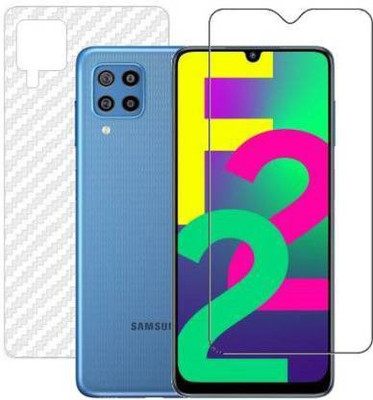 PONDRIK Front and Back Screen Guard for Samsung Galaxy F22(Pack of 2)
