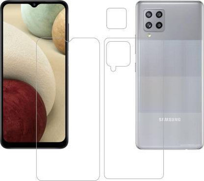 PONDRIK Front and Back Screen Guard for Samsung Galaxy F22(Pack of 3)