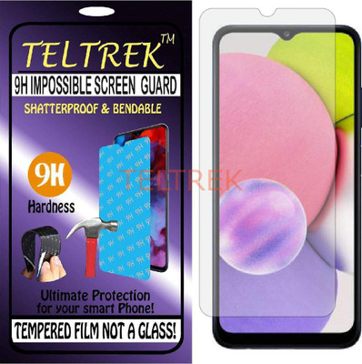 TELTREK Tempered Glass Guard for SAMSUNG GALAXY A03S A037F (Flexible Shatterproof)(Pack of 1)