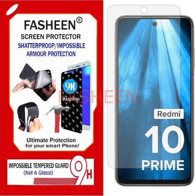 Fasheen Tempered Glass Guard for MI 10 PRIME (Flexible Shatterproof)(Pack of 1)
