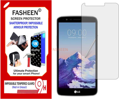 Fasheen Tempered Glass Guard for LG STYLO 3 PLUS (Flexible Shatterproof)(Pack of 1)