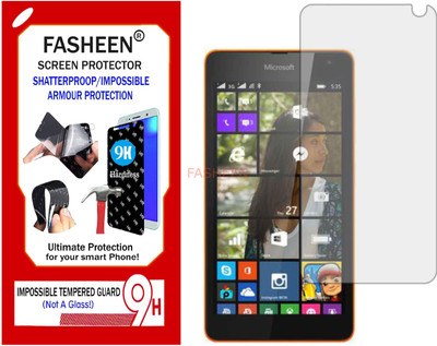 Fasheen Tempered Glass Guard for MICROSOFT LUMIA 535 (Flexible Shatterproof)(Pack of 1)