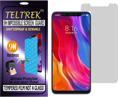 TELTREK Tempered Glass Guard for XIAOMI MI 8 PRO (Flexible Shatterproof)(Pack of 1)