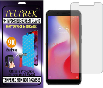 TELTREK Tempered Glass Guard for XIAOMI REDMI 6A (Flexible Shatterproof)(Pack of 1)