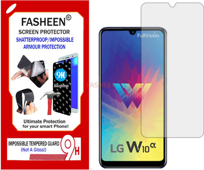 Fasheen Tempered Glass Guard for LG W10 ALPHA (Flexible Shatterproof)(Pack of 1)