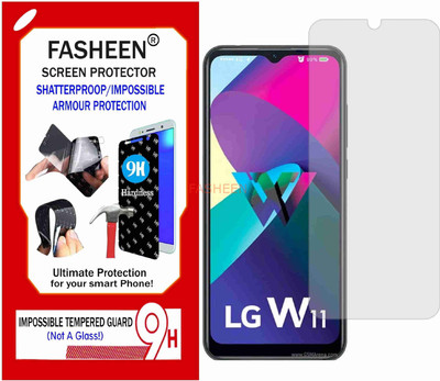 Fasheen Tempered Glass Guard for LG W31 (Flexible Shatterproof)(Pack of 1)