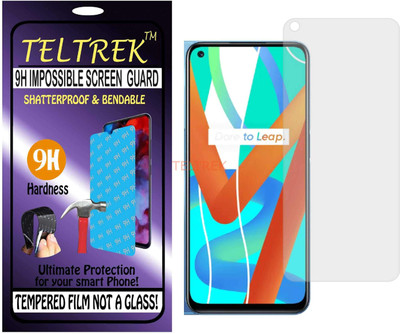 TELTREK Tempered Glass Guard for REALME V13 (Flexible Shatterproof)(Pack of 1)