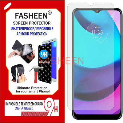 Fasheen Tempered Glass Guard for MOTOROLA MOTO E20 (Flexible Shatterproof)(Pack of 1)