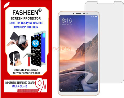 Fasheen Tempered Glass Guard for XIAOMI MI MAX 3 (Flexible Shatterproof)(Pack of 1)