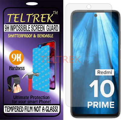TELTREK Tempered Glass Guard for REDMI 10 PRIME (Flexible Shatterproof)(Pack of 1)