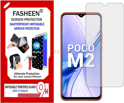 Fasheen Tempered Glass Guard for REDMI POCO M2 (Flexible Shatterproof)(Pack of 1)