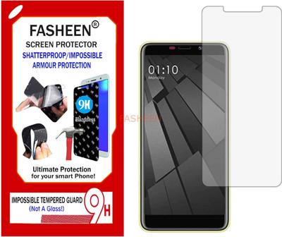 Fasheen Tempered Glass Guard for MOBIISTAR C2 (Flexible Shatterproof)(Pack of 1)