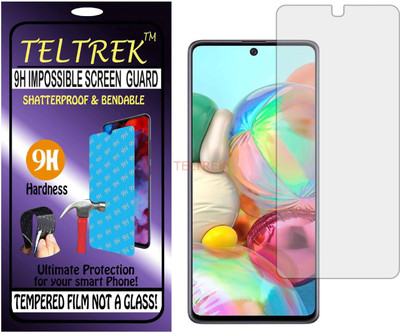 TELTREK Tempered Glass Guard for SAMSUNG A72 (Flexible Shatterproof)(Pack of 1)