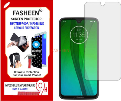 Fasheen Tempered Glass Guard for MOTOROLA MOTO G7 PLUS (Flexible Shatterproof)(Pack of 1)