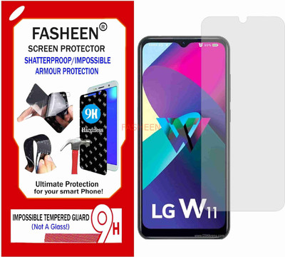 Fasheen Tempered Glass Guard for LG W11 (Flexible Shatterproof)(Pack of 1)