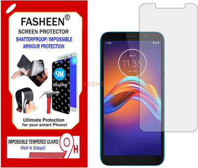 Fasheen Tempered Glass Guard for MOTOROLA E6 PLAY (Flexible Shatterproof)(Pack of 1)