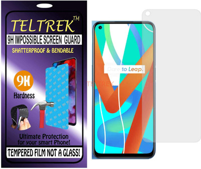 TELTREK Tempered Glass Guard for REALME V13 5G (Flexible Shatterproof)(Pack of 1)