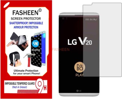 Fasheen Tempered Glass Guard for LG H990DS (V20) (Flexible Shatterproof)(Pack of 1)