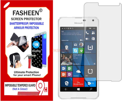 Fasheen Tempered Glass Guard for MICROSOFT LUMIA 650 (Flexible Shatterproof)(Pack of 1)