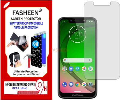 Fasheen Tempered Glass Guard for MOTO G7 PLAY (Flexible Shatterproof)(Pack of 1)