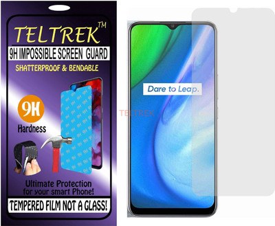TELTREK Tempered Glass Guard for REALME V3 (Flexible Shatterproof)(Pack of 1)