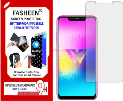 Fasheen Tempered Glass Guard for LG W10 (Flexible Shatterproof)(Pack of 1)