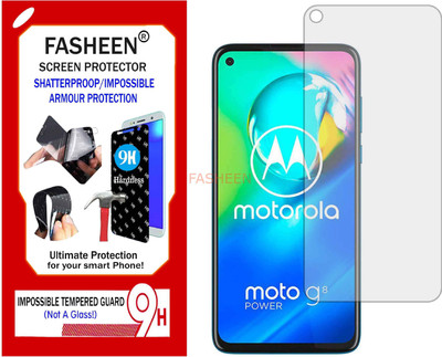 Fasheen Tempered Glass Guard for MOTOROLA MOTO G8 POWER (Flexible Shatterproof)(Pack of 1)