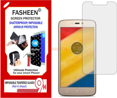 Fasheen Tempered Glass Guard for MOTOROLA MOTO C PLUS (Flexible Shatterproof)(Pack of 1)