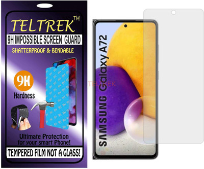 TELTREK Tempered Glass Guard for SAMSUNG A72 4G (Flexible Shatterproof)(Pack of 1)