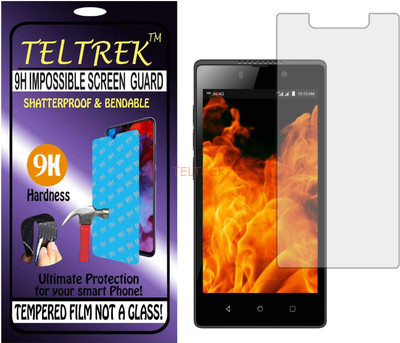 TELTREK Tempered Glass Guard for JIO LYF FLAME 8 (Flexible Shatterproof)(Pack of 1)