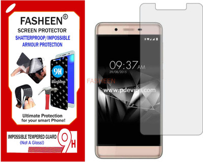 Fasheen Tempered Glass Guard for MICROMAX JUICE A1 PLUS Q4260 (Flexible Shatterproof)(Pack of 1)