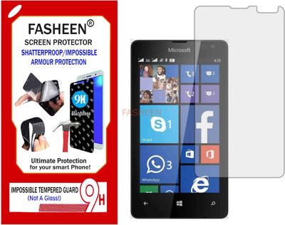 Fasheen Tempered Glass Guard for MICROSOFT LUMIA 435 (Flexible Shatterproof)(Pack of 1)
